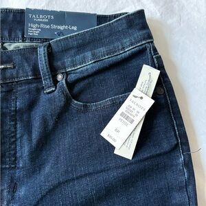 Talbots Dark Blue Straight-Leg Jeans